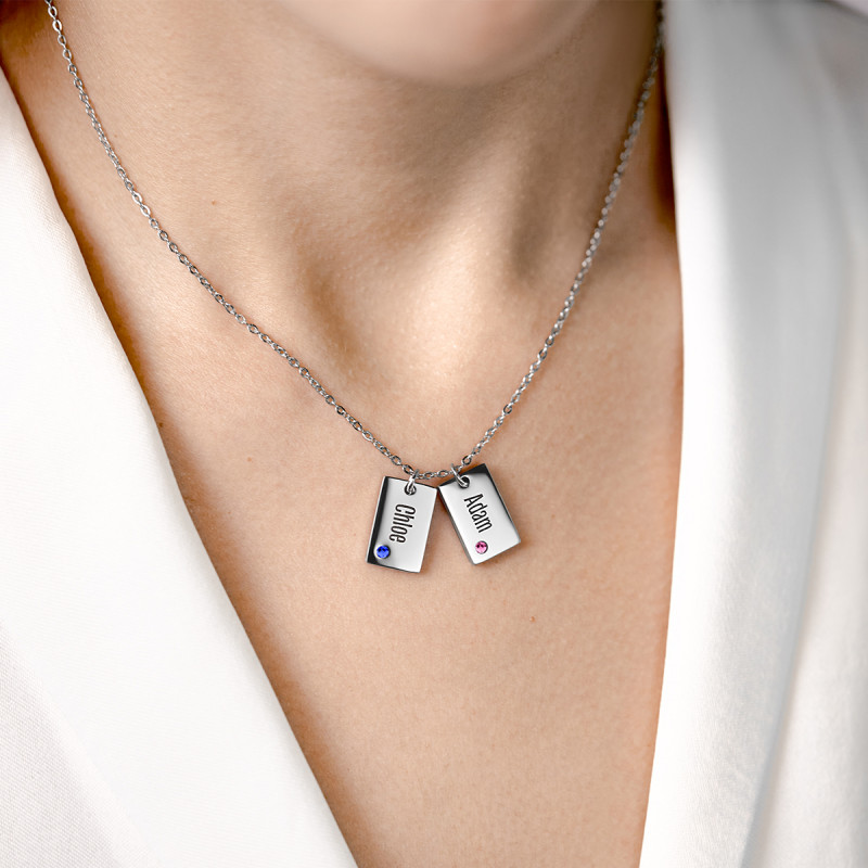 copy of Personalised Name Necklace with Crystals