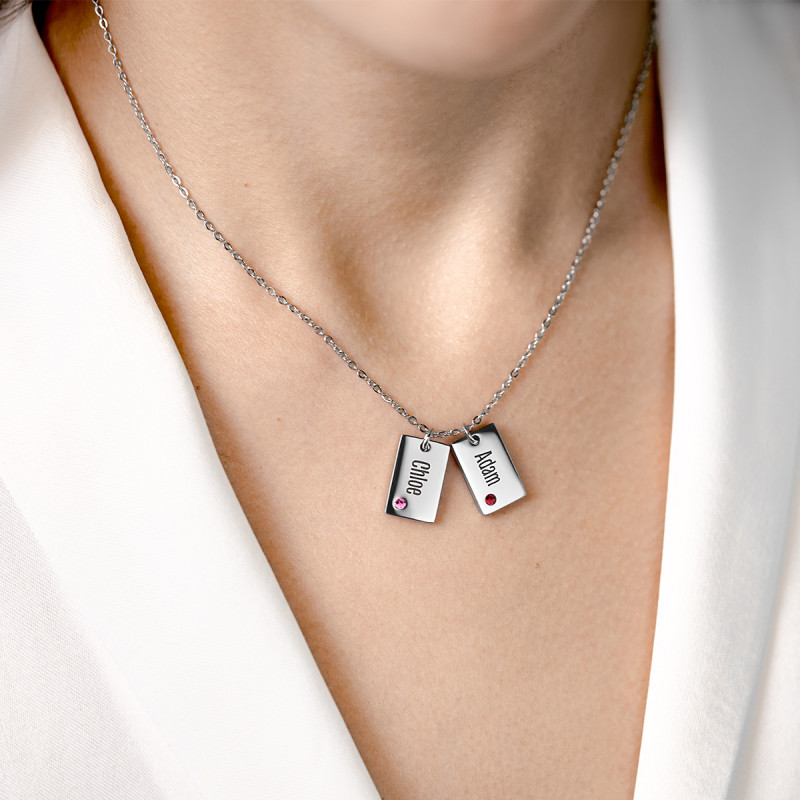 copy of Personalised Name Necklace with Crystals