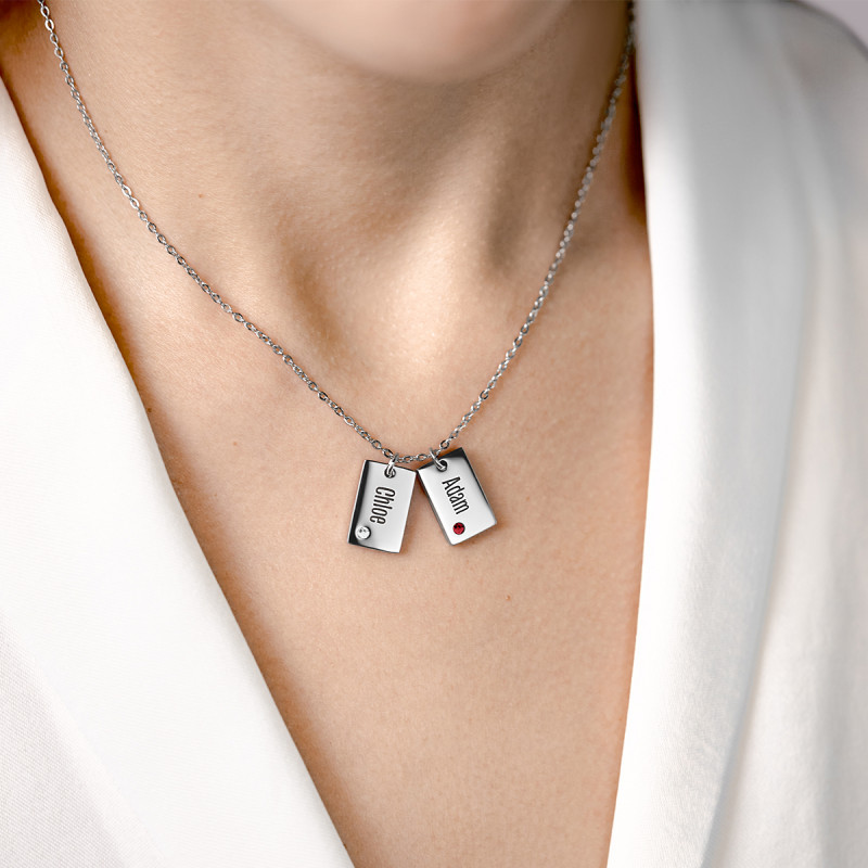 copy of Personalised Name Necklace with Crystals