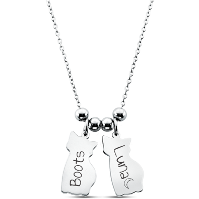 Personalised Multi-Cats Necklace Personalised Multi-Cats Necklace