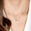 Personalised Initial Necklace with Heart