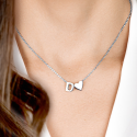 Personalised Initial Necklace with Heart