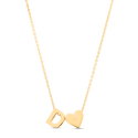 Personalised Initial Necklace with Heart