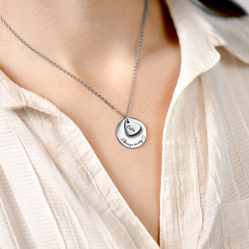 Personalised Mini-Heart Necklace Personalised Mini-Heart Necklace