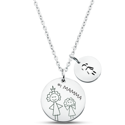 Personalised Children's Handwriting Necklace Personalised Children's Handwriting Necklace