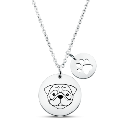 Personalised Dog Breed Necklace Personalised Dog Breed Necklace