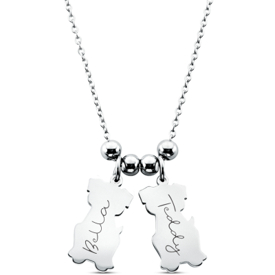 Personalised Multi-Dogs Necklace Personalised Multi-Dogs Necklace