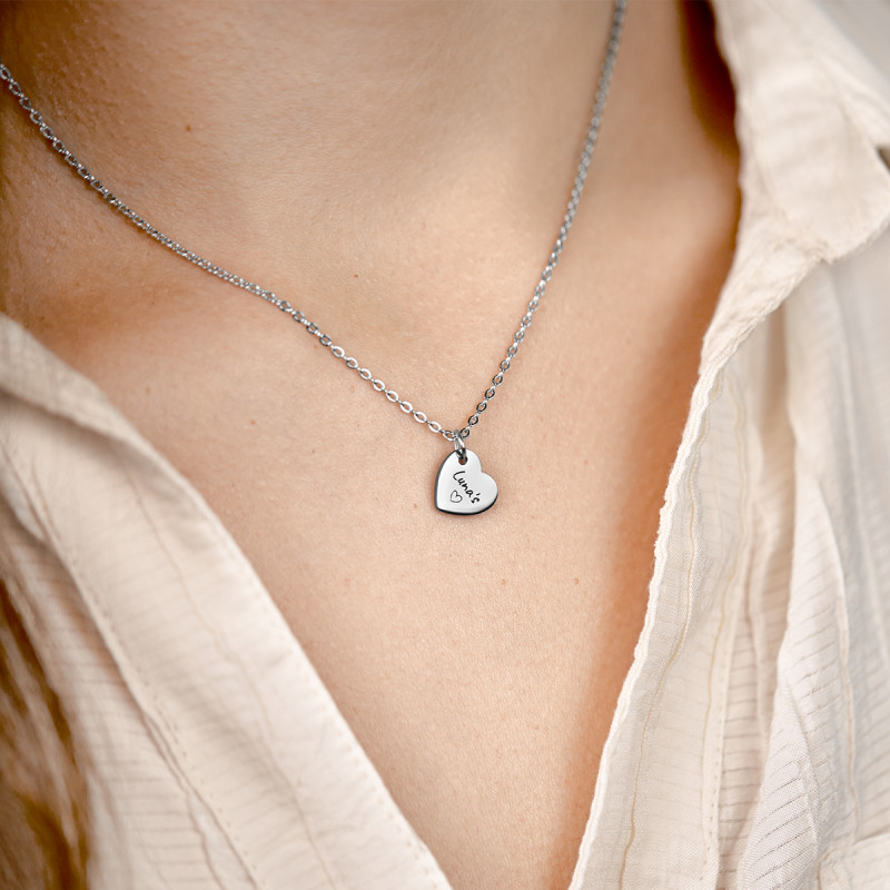 Meaningful Thoughts Military Tag & Heart Necklaces Meaningful Thoughts Military Tag & Heart Necklaces