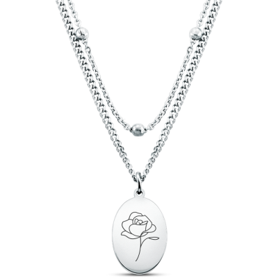 Personalised Floral Necklace Personalised Floral Necklace
