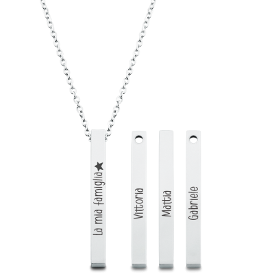 Personalised 4-Side Necklace