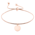 Personalised Dangle Circle with Adjustable Bracelet